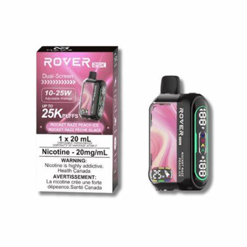 Marz Rover Disposable Vape – 25K – Rocket Razz Peach Ice