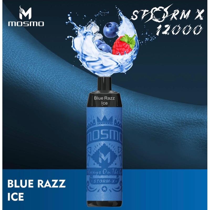 Mosmo Storm X Disposable Vape – Blue Razz Ice