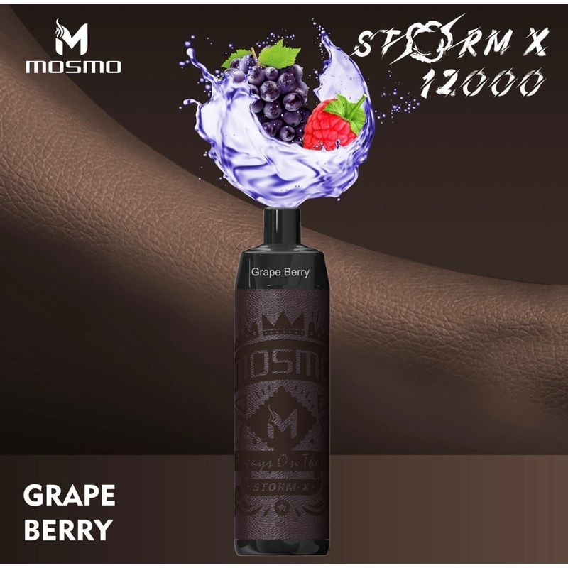 Mosmo Storm X Disposable Vape – Grape Berry