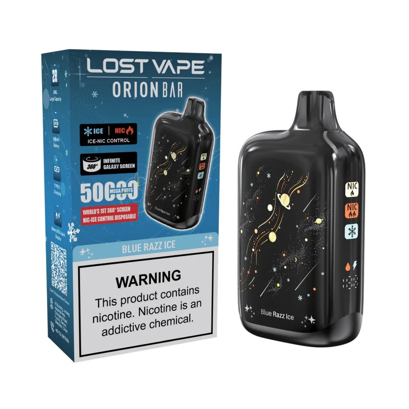 Lost Vape Orion Disposable Vape – 50K Puffs – Blue Razz