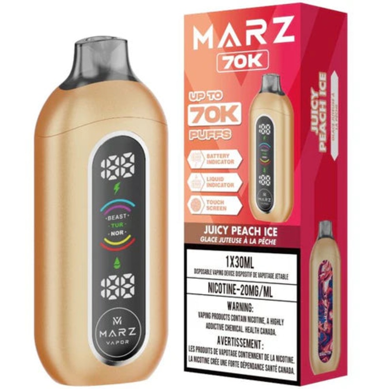 Marz Disposable 70K Puffs – Juicy Peach Ice