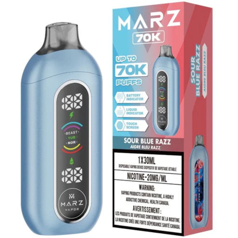 Marz Disposable 70K Puffs – Sour Blue Razz