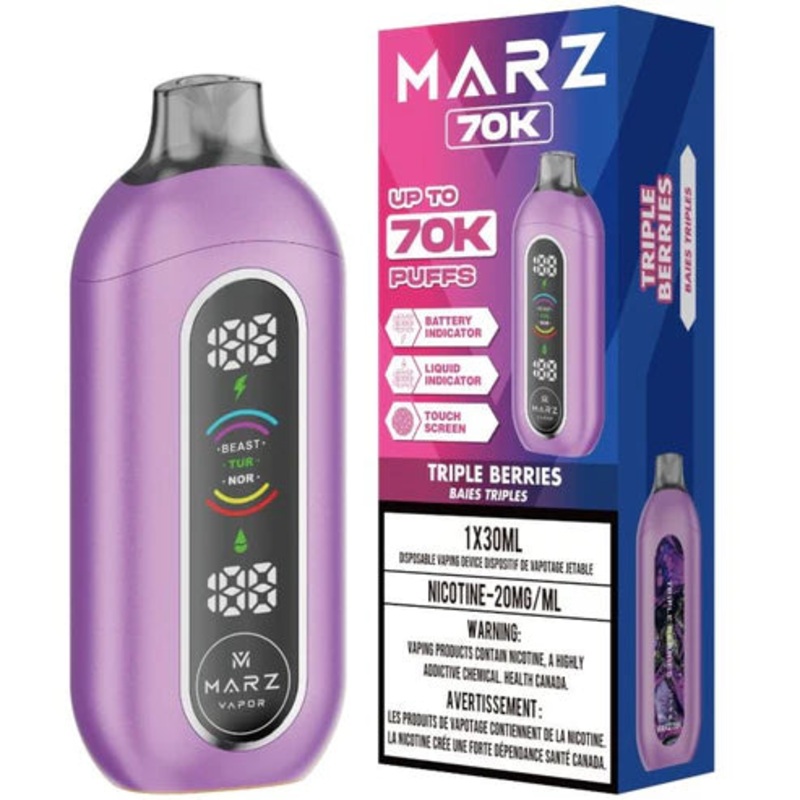 Marz Disposable 70K Puffs – Triple Berries