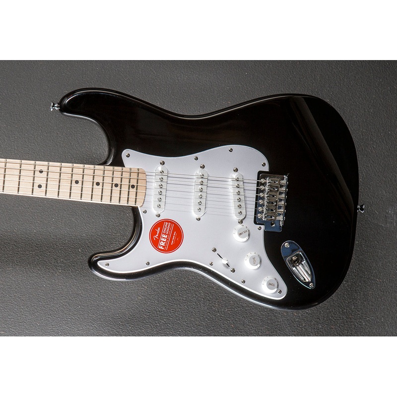 Sonic Stratocaster Left Hand – Black w/Maple