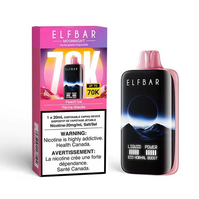 Elf Bar MoonNight 70K Puffs – Peach Ice