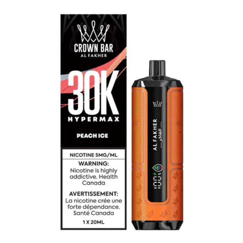 Al Fakher Hyper Bar 30K Disposable Vape –  30,000 Puffs – Peach Ice