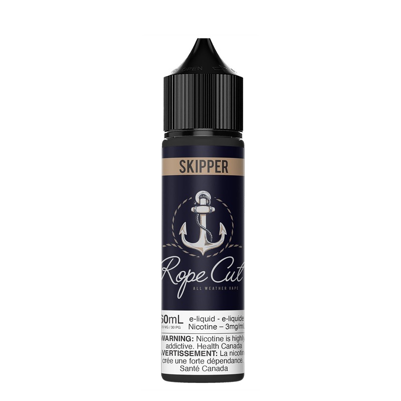 Skipper 60ml by Rope Cut|3 mg -Federal|0mg – Provincial|3mg – Provincial|6mg – Provincial|12mg – Provincial