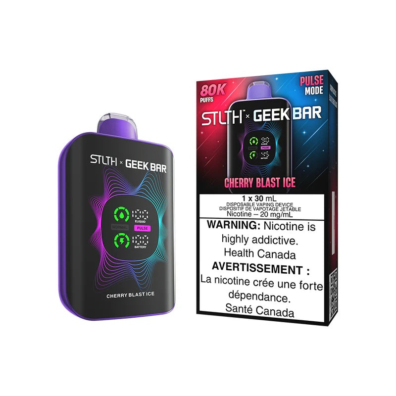 Stlth X Geek Bar Disposable – 80K Puffs – Cherry Blast Ice