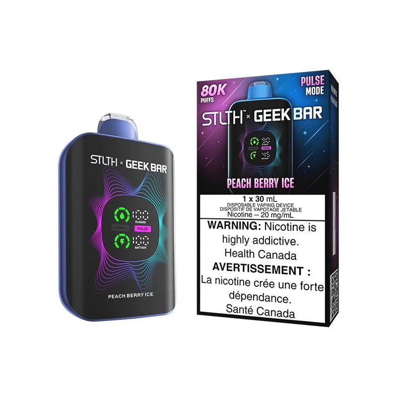 Stlth X Geek Bar Disposable – 80K Puffs – Peach Berry Ice