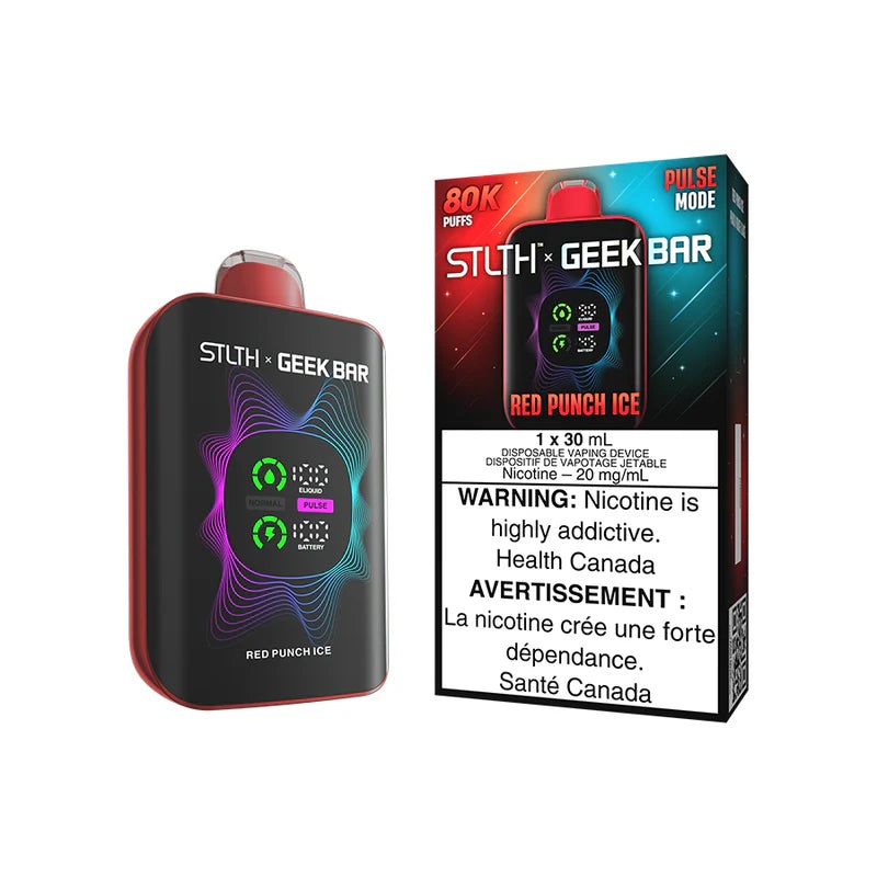 Stlth X Geek Bar Disposable – 80K Puffs – Red Punch Ice