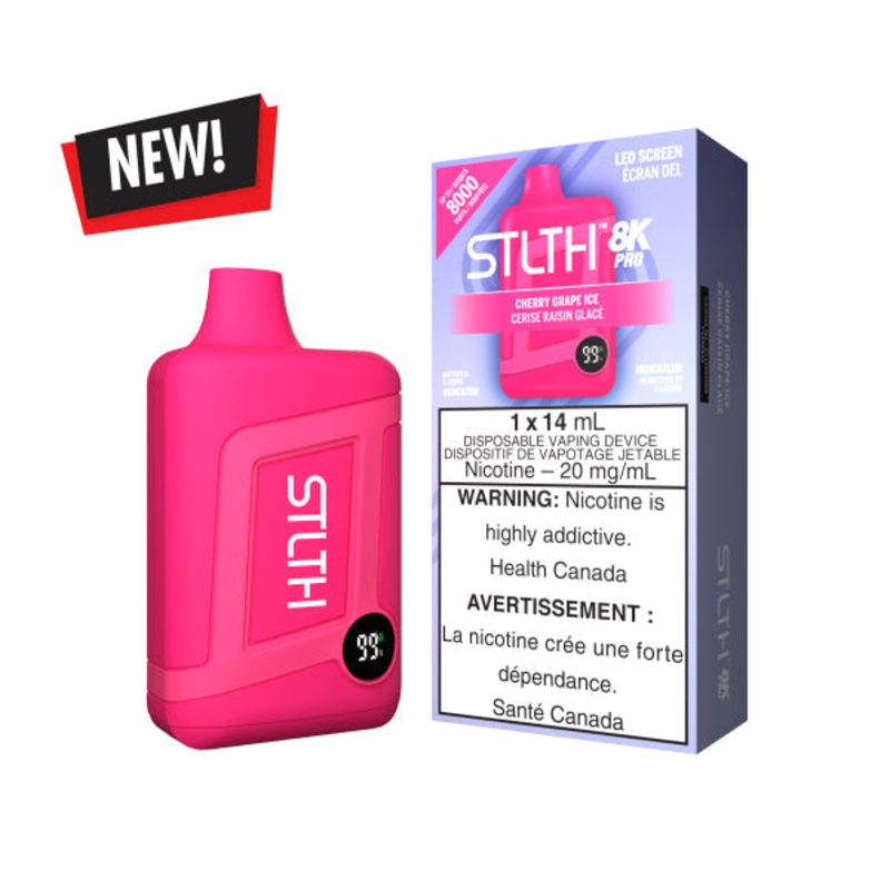 Cherry Grape Ice STLTH 8K PRO Disposable