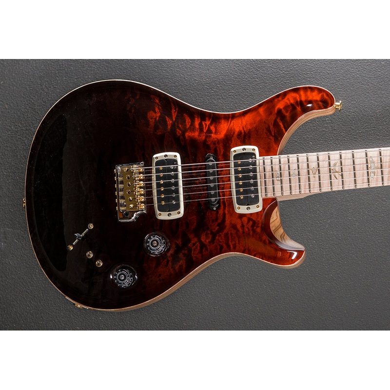 Modern Eagle V Wood Library Limited – Fire Red to Gray Black Fade w/Ash