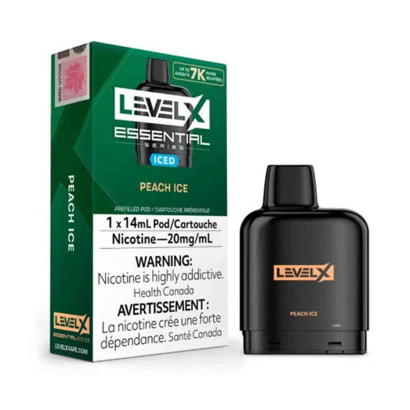 Peach Ice – Level X Flavour Beast Essential Pod  14mL