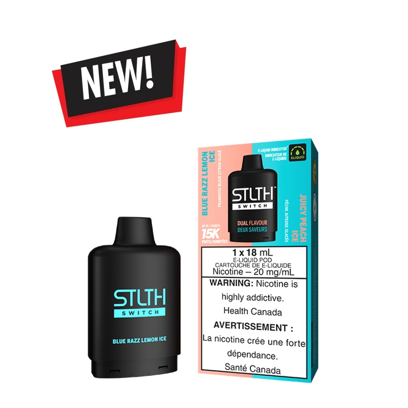 Blue Razz / Juicy Peach STLTH Switch Pod