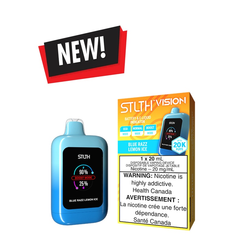 Blue Razz Lemon Ice STLTH Vision Disposable