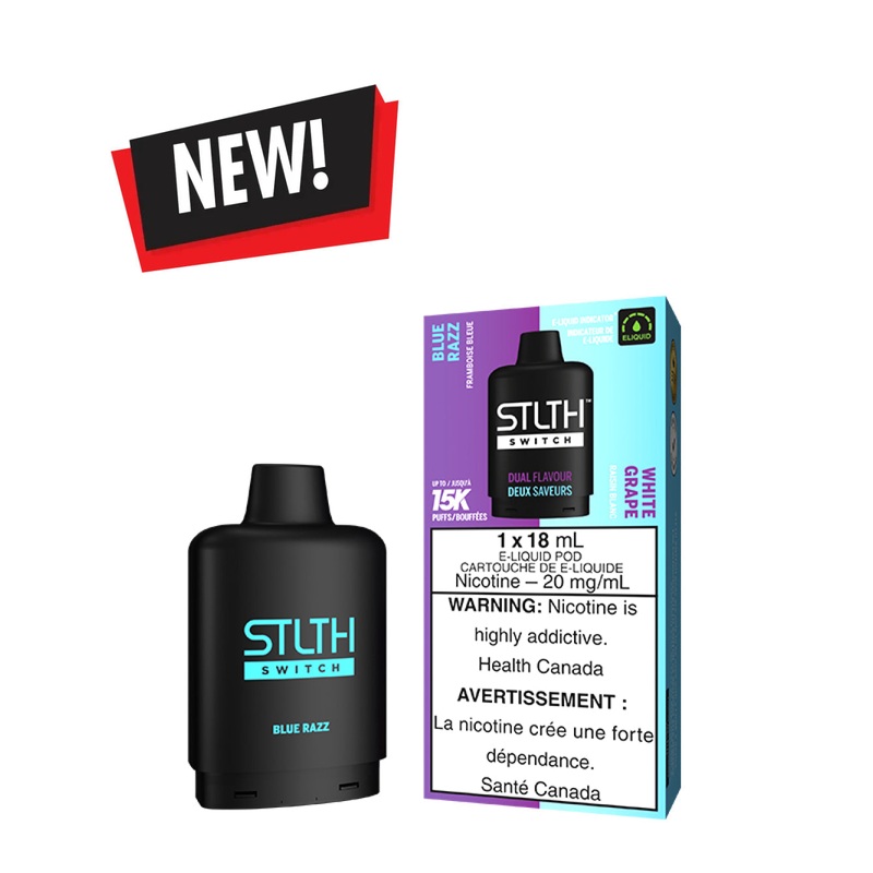 Blue Razz / White Grape STLTH Switch Pod