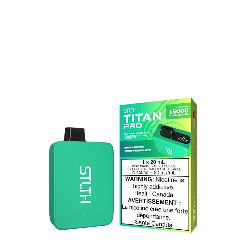 GREEN APPLE ICE STLTH TITAN PRO DISPOSABLE