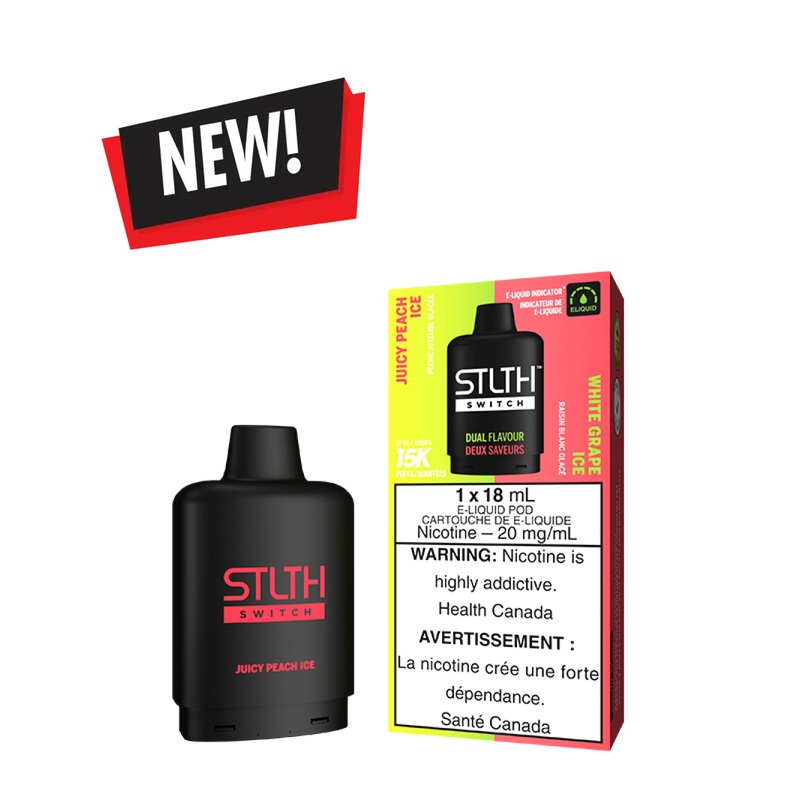 Juicy Peach Ice / White Grape Ice STLTH Switch Pod