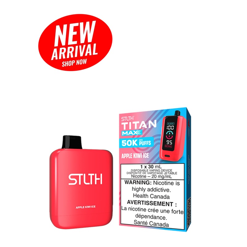 Apple Kiwi Ice STLTH TITAN MAX Disposable