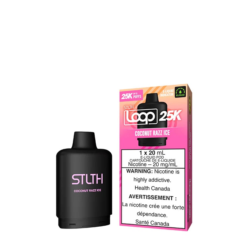 Coconut Razz Ice STLTH Loop 25K Pod
