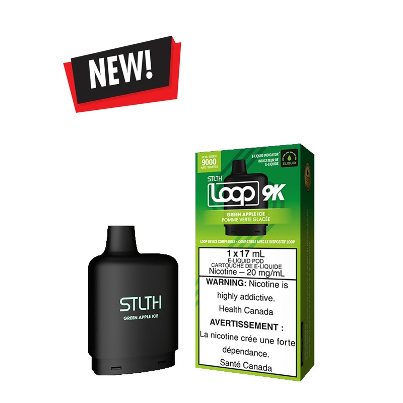 Green Apple Ice STLTH Loop 9K Pod