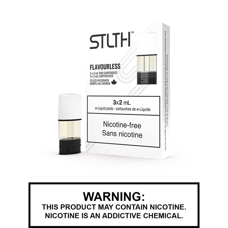Flavourless STLTH Pods|0mg|12mg|20mg|Bold 50