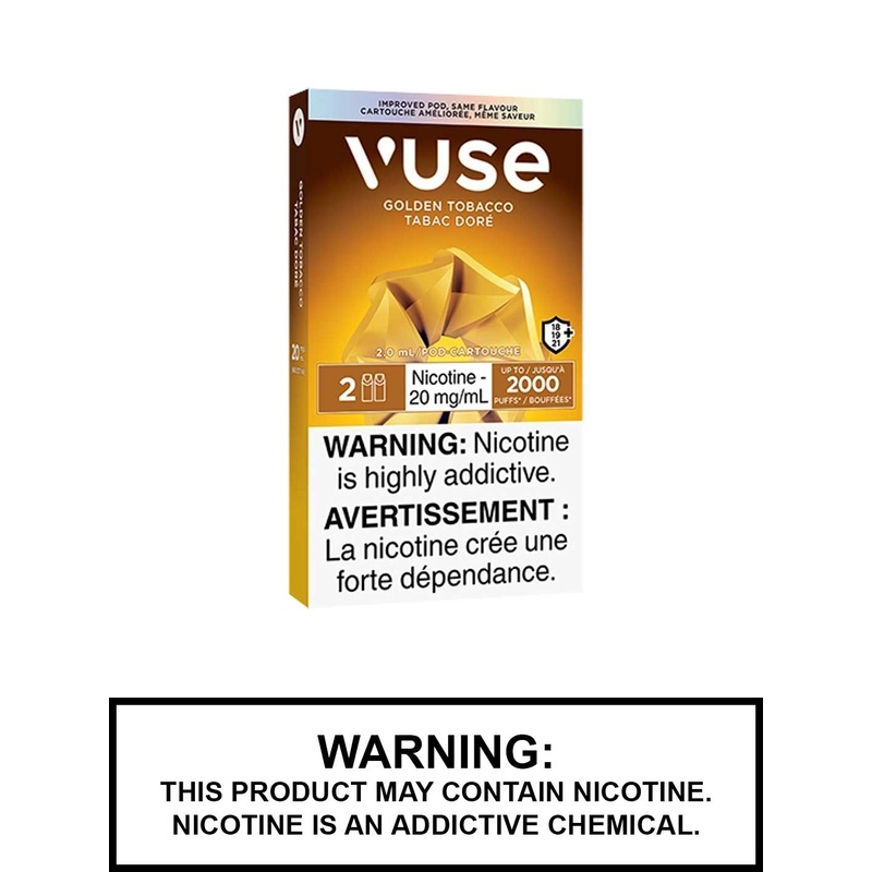 Golden Tobacco Vuse Pods|12mg|20mg