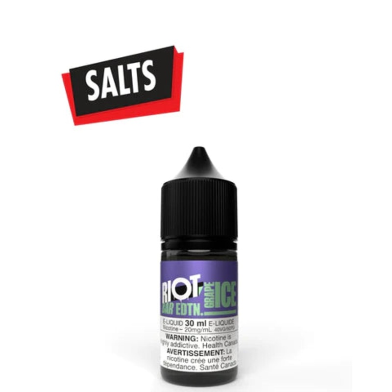 SALE GRAPE ICE SALTS 30ML BY RIOT BAR