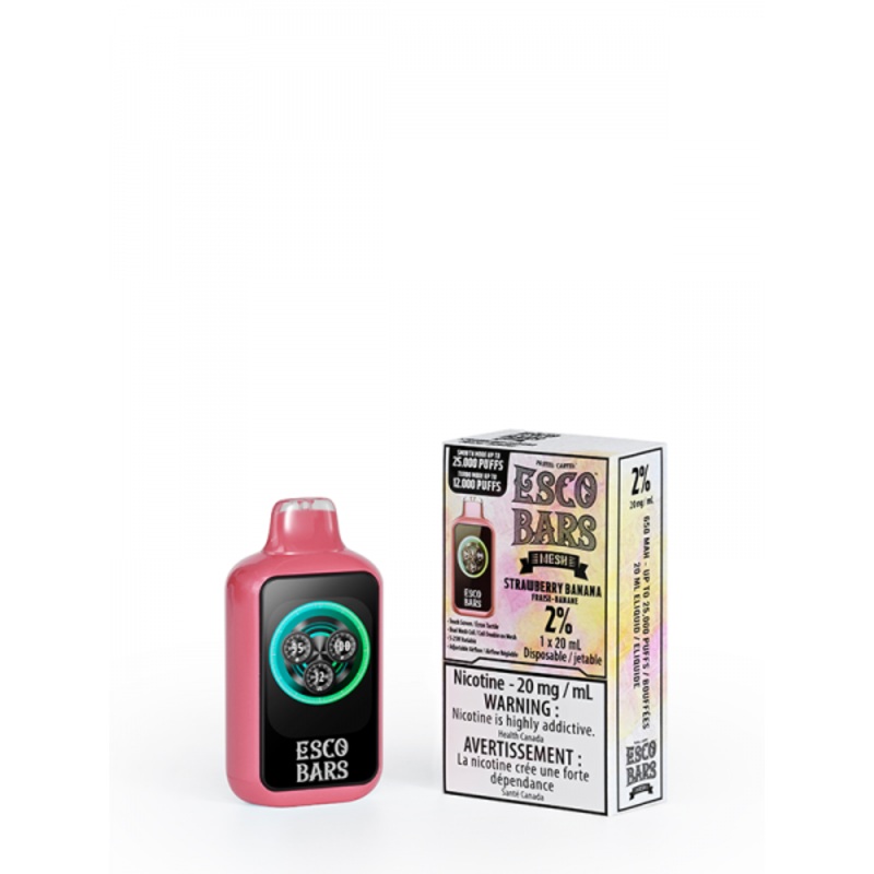 Strawberry Banana ESCO BARS Disposable