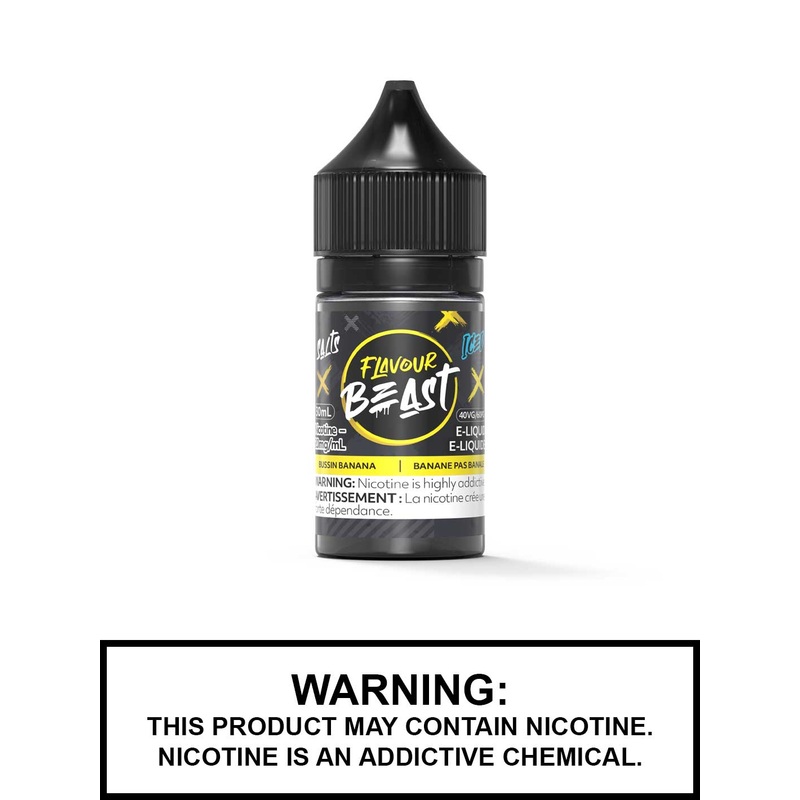 Bussin Banana Iced by Flavour Beast Salts