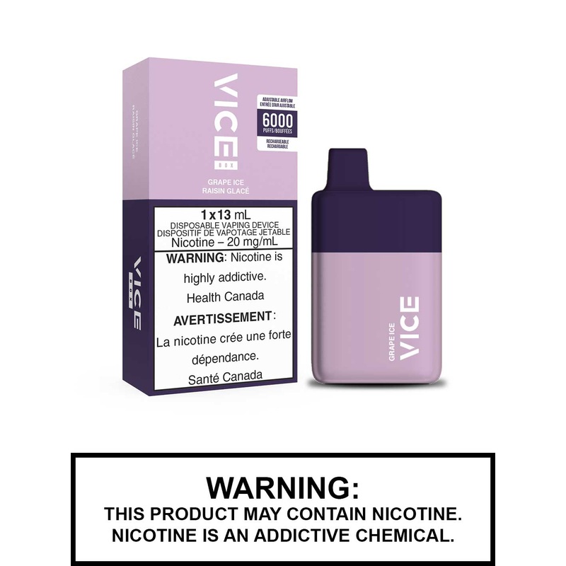 Grape Ice by Vice Box Disposable Vape