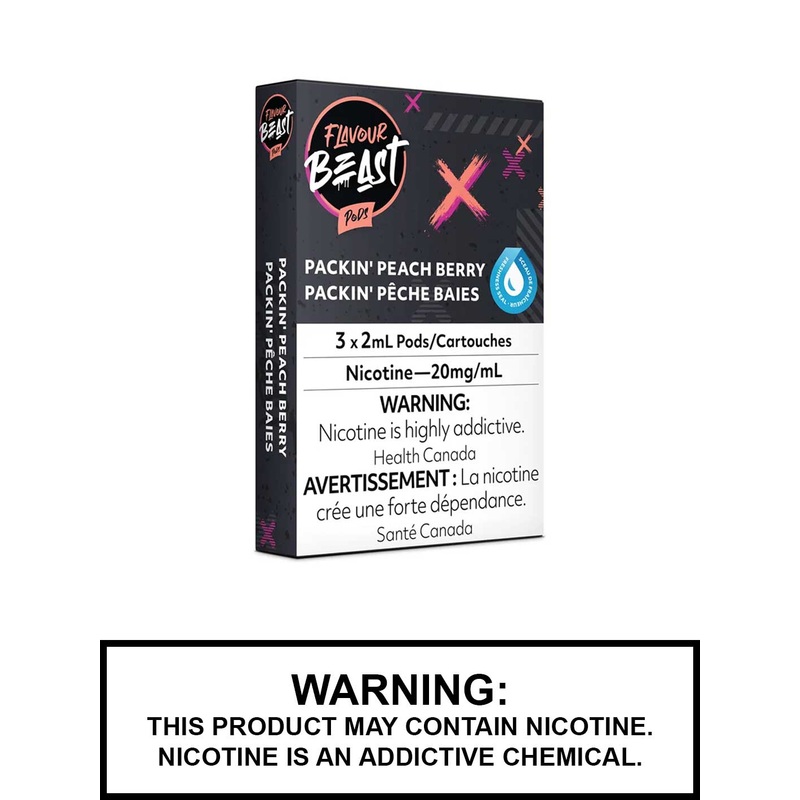 Packin’ Peach Berry Flavour Beast Pods