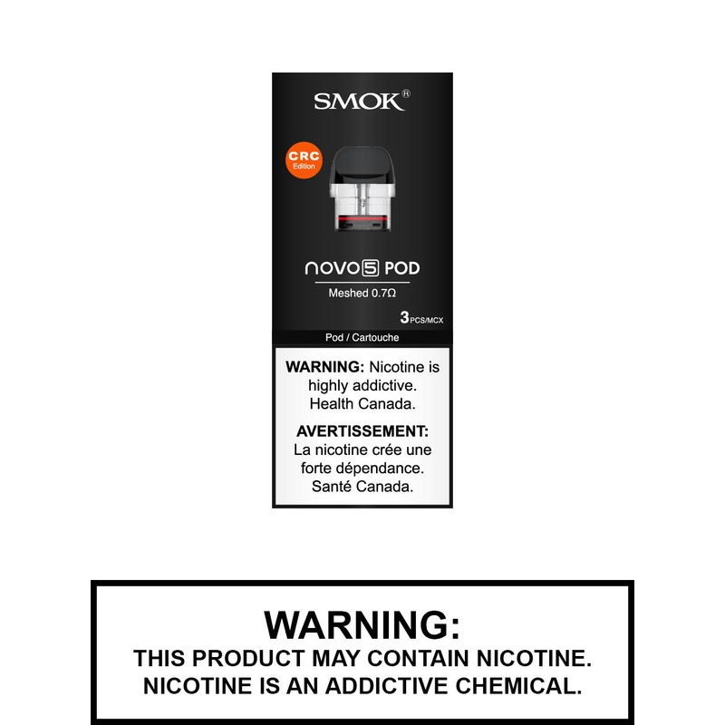 SMOK Novo 5 Replacement Pods|0.7ohm Mesh