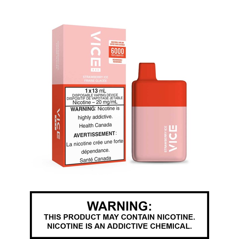 Strawberry Ice by Vice Box Disposable Vape