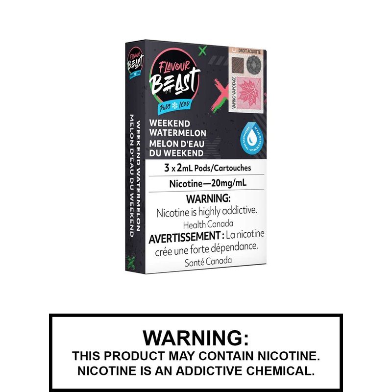 Weekend Watermelon Iced Flavour Beast Pods