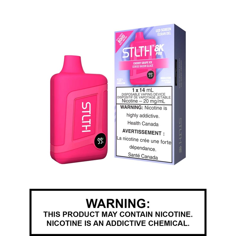 Cherry Grape Ice STLTH 8K Pro Disposable Vape