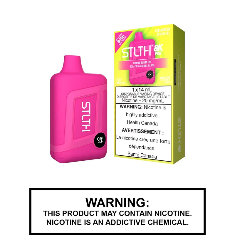 Citrus Burst Ice STLTH 8K Pro Disposable Vape