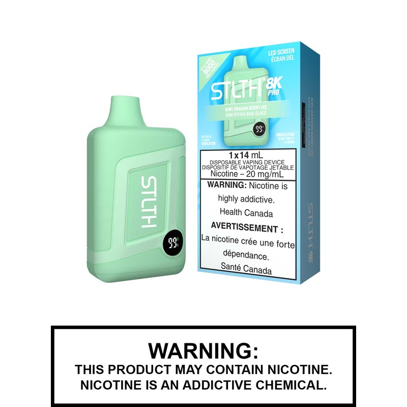 Kiwi Dragon Berry Ice STLTH 8K Pro Disposable Vape