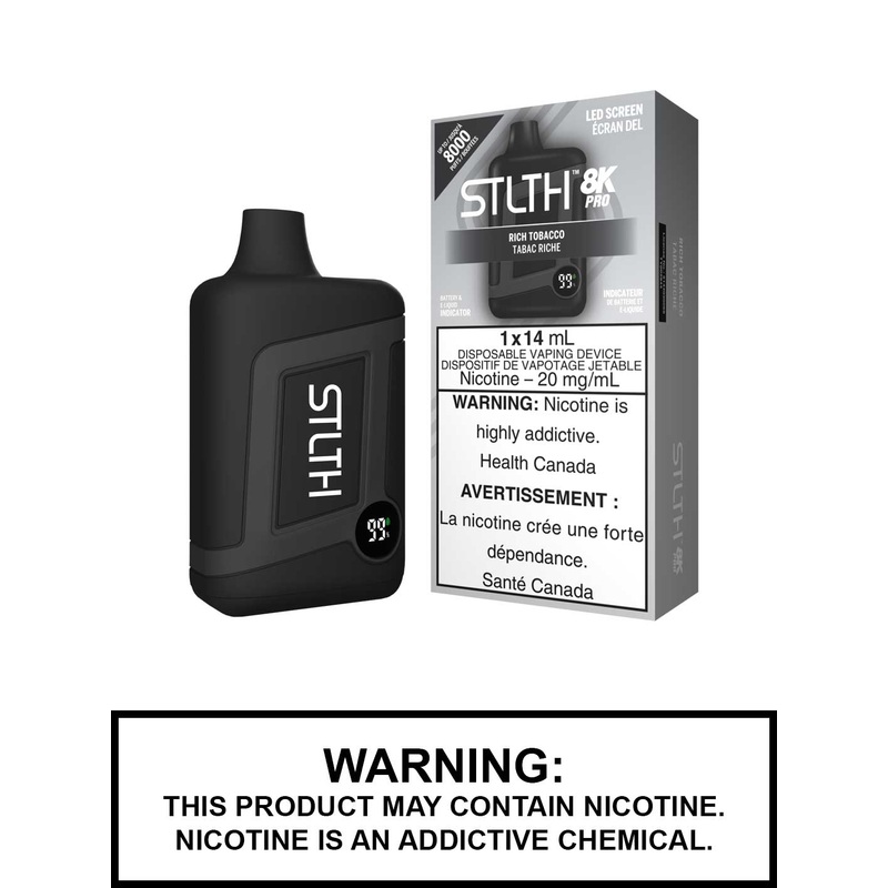 Rich Tobacco STLTH 8K Pro Disposable Vape