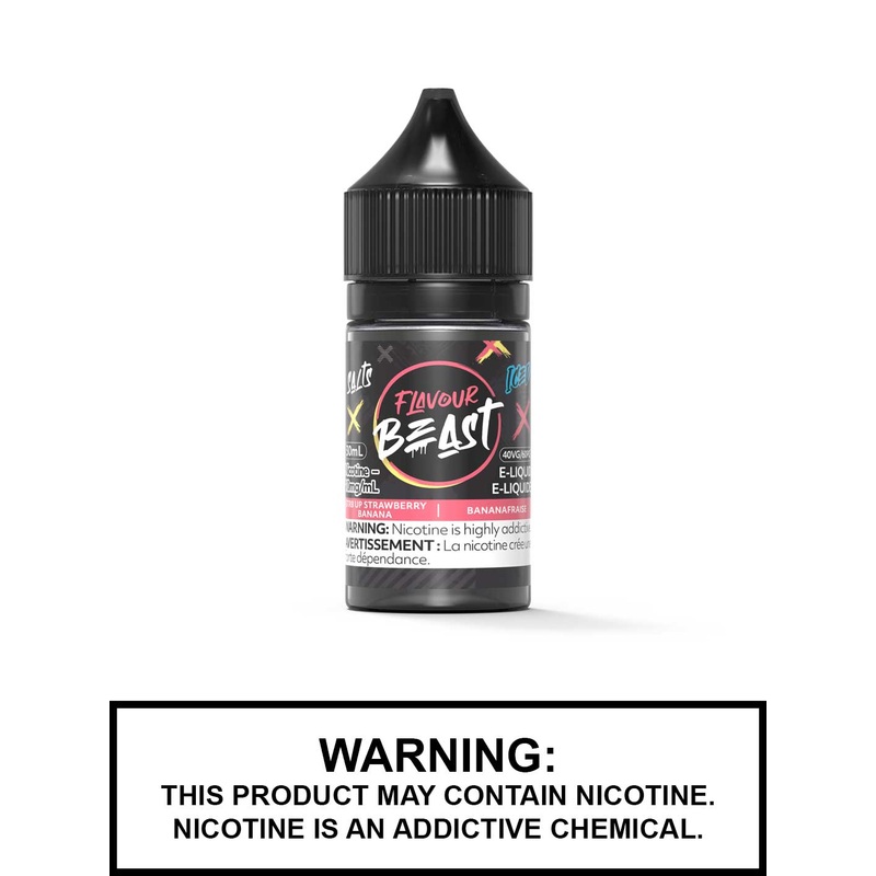 Str8 Up Strawberry Banana Iced by Flavour Beast Salts