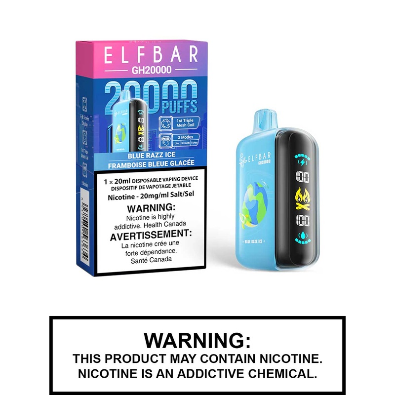 Blue Razz Ice Elf Bar GH20000 Disposable Vape