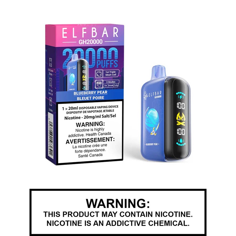 Blueberry Pear Elf Bar GH20000 Disposable Vape