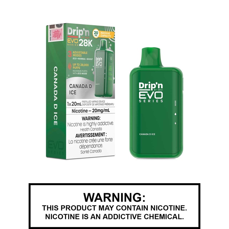Canada D Ice Drip’n EVO 28K Disposable Vape