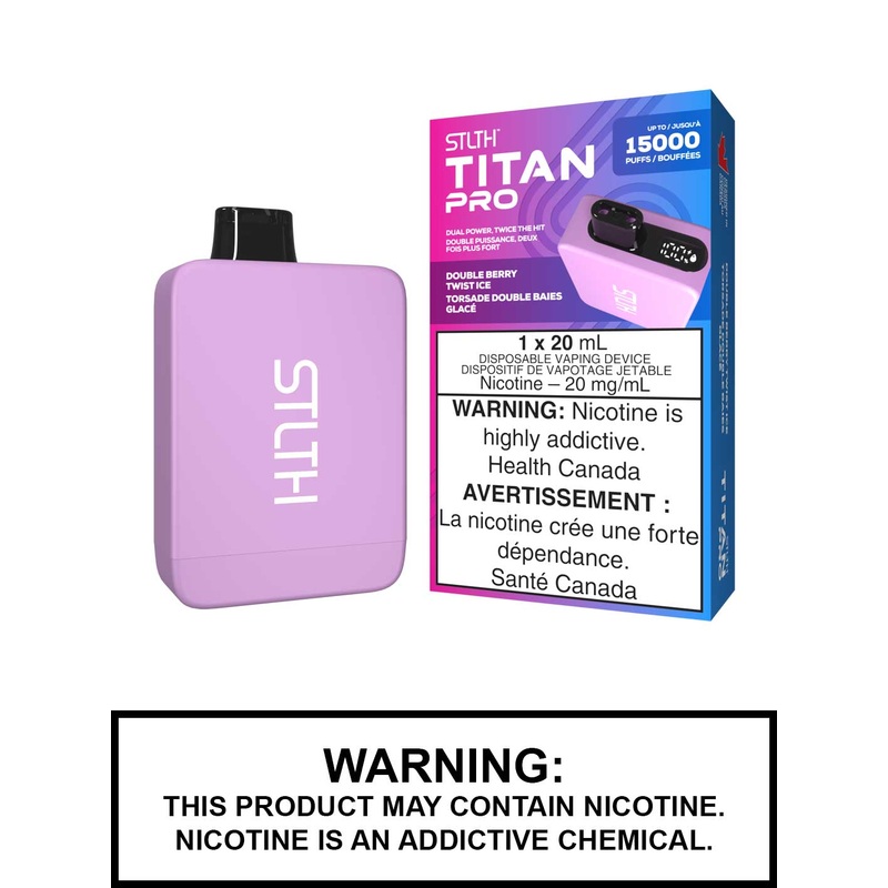 Double Berry Twist Ice STLTH Titan Pro Disposable Vape