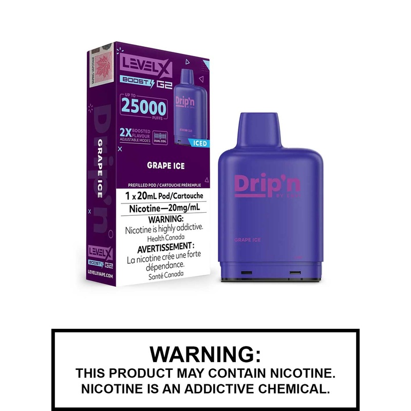 Grape Ice Drip’n Level X Boost G2 Pods