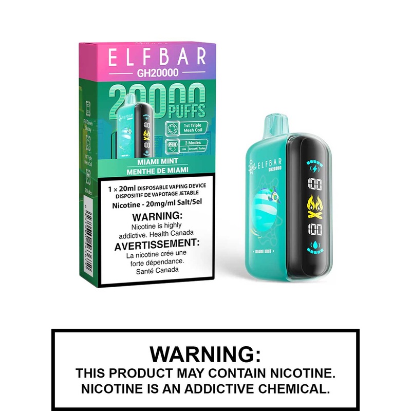 Miami Mint Elf Bar GH20000 Disposable Vape