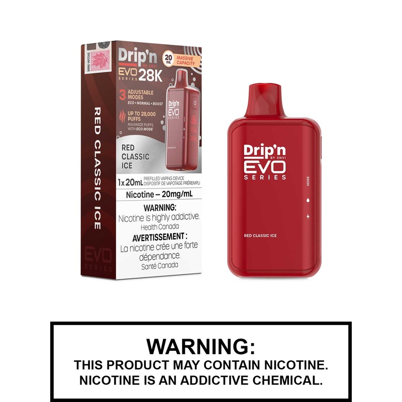 Red Classic Ice Drip’n EVO 28K Disposable Vape