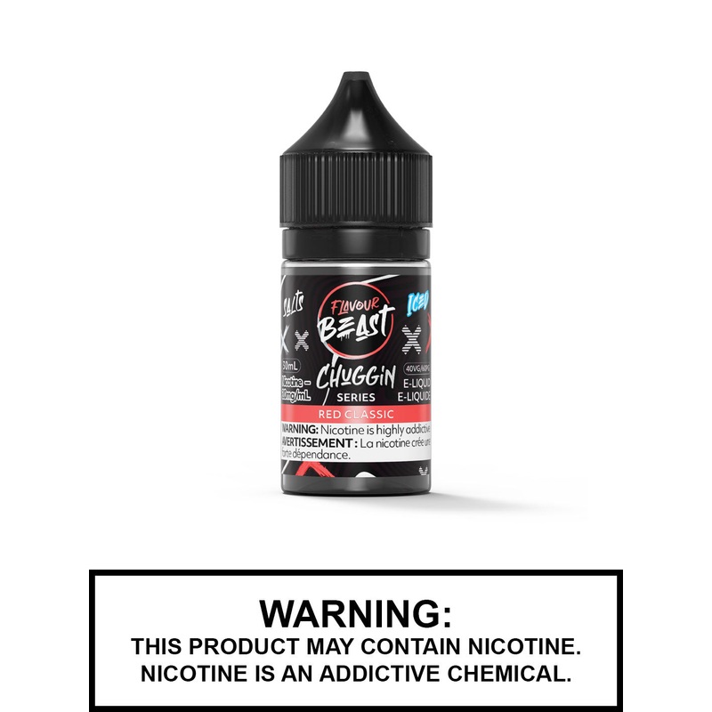 Red Classic Iced by Flavour Beast Chuggin Series Salts