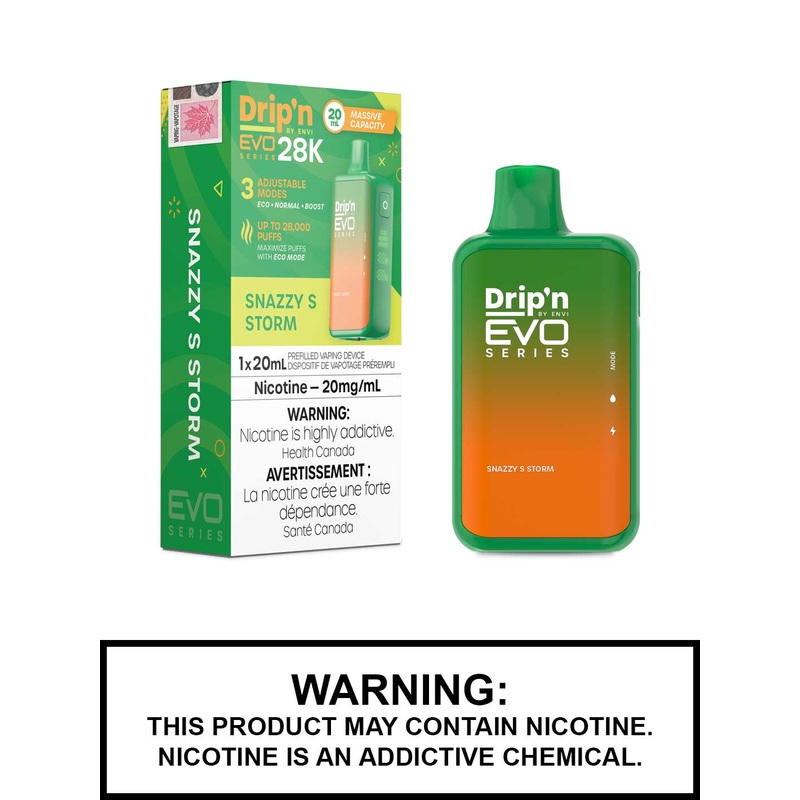 Snazzy S Storm Drip’n EVO 28K Disposable Vape
