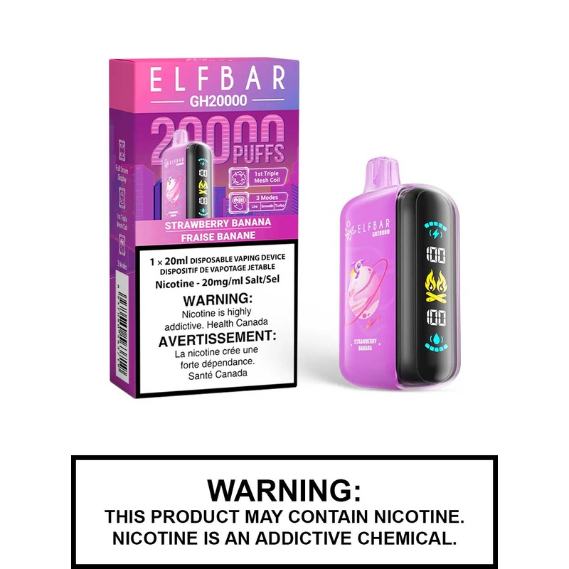 Strawberry Banana Elf Bar GH20000 Disposable Vape
